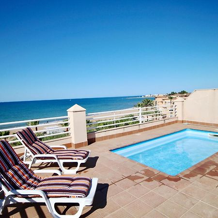 Appartamento Ático espectacular con piscina privada en primera línea de playa Dénia Camera foto
